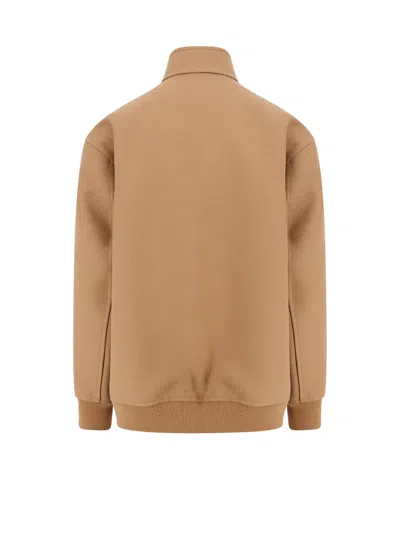 Gucci Wool Jacket With Gg Lining In Brown
