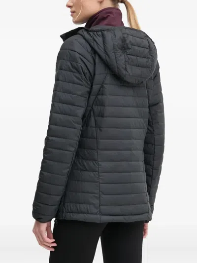 Columbia Quilted Hooded Jacket In Black