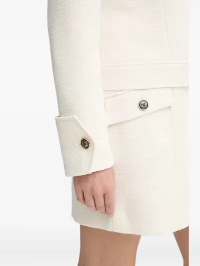 Bruuns Bazaar Tweed Zip-front Jacket In Neutral