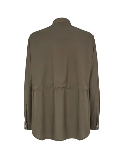 Fendi Wool Shirt With Back Yoke And Chest Pockets