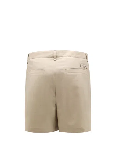 Fendi Virgin Wool Jojoba Shorts With 4 Pockets In Neutral
