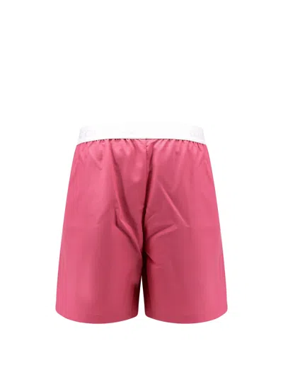 Gucci Women Light Wool Boxer-style Shorts In Pink