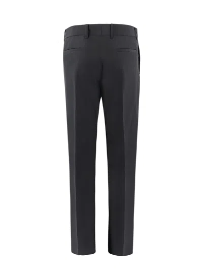 Givenchy Men Wool Trouser With Logoed Bands On The Side In Black