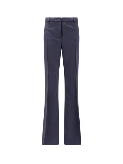 Etro Women Wool Trousers With Iconic Motif In Black