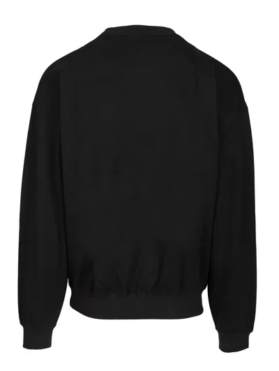Y-3 Brushed Terry Crew Sweat Sweatshirts Black In Black