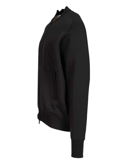 Y-3 Adidas Logo Cotton Sweatshirt In Black