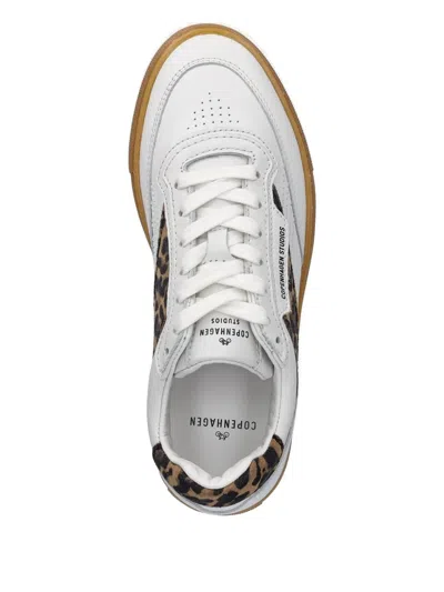 Copenhagen Leopard-print Sneakers In White