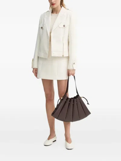 Bruuns Bazaar Tweed A-line Skirt In Neutral