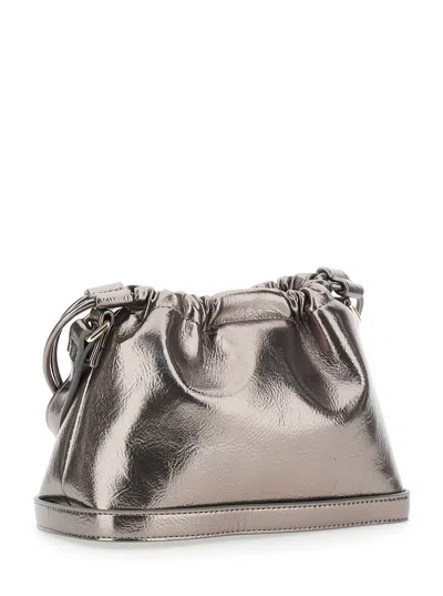 Apc A.p.c. Shoulder Bag With Metallic Drawstring In Gold