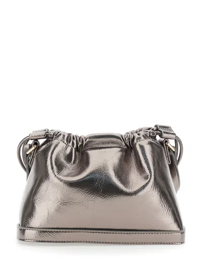 Apc A.p.c. Shoulder Bag With Metallic Drawstring In Gold