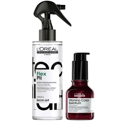 L'oreal Professionnel : Tecni Art Pli Thermo Modelling Hair Styling Spray & Vitamino Spectrum Glass S