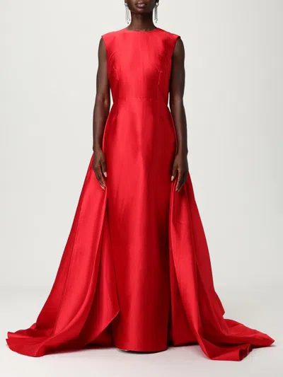 Solace London Larsen Gown In Red