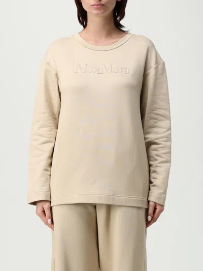 Max Mara Maxmara Women Berma - Silk And Cotton Sweatshirt In Neutral
