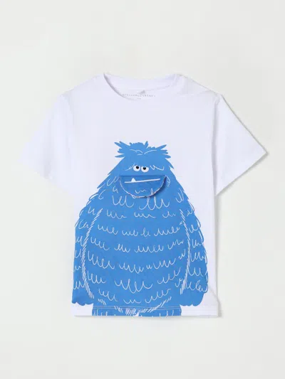Stella Mccartney White T-shirt For Boy With Yeti Print In White