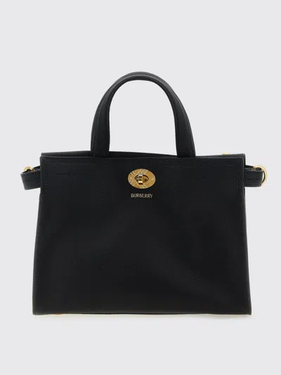 Burberry Mini Shopping Bag Adjustable Strap In Black