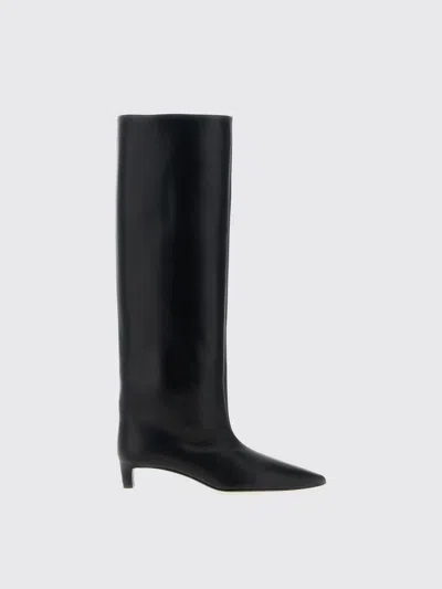 Jil Sander Tall Boots With Pointed Toe And Stiletto Heel In Black