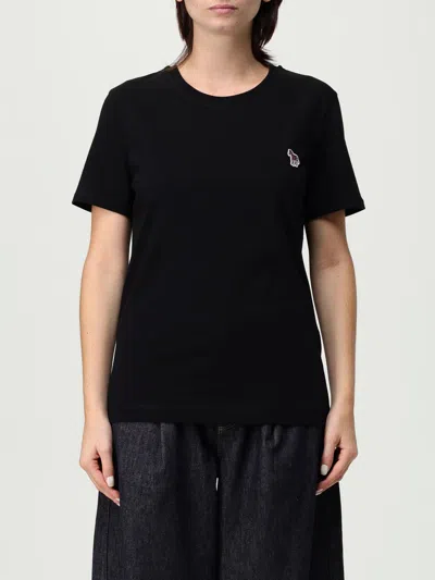 Ps By Paul Smith "zebra" T-shirt In Black