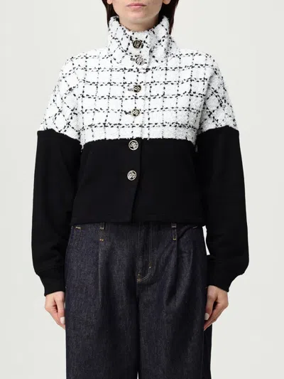 Karl Lagerfeld Bouclé Sweat Jacket In White