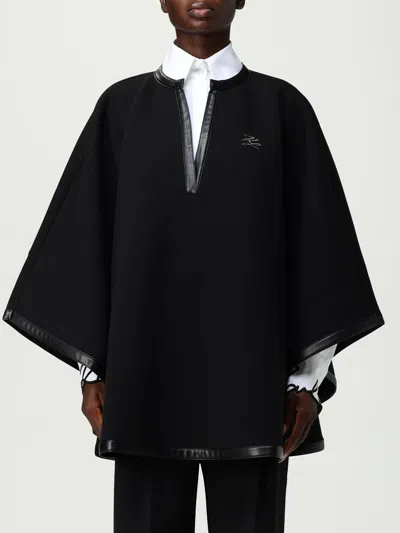Karl Lagerfeld Coat  Woman Color Black In Black