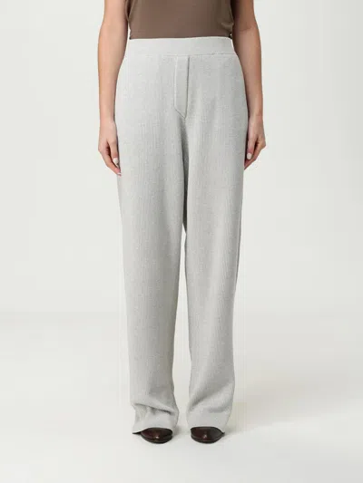 Brunello Cucinelli Pants  Woman Color Mouse Grey In Gray