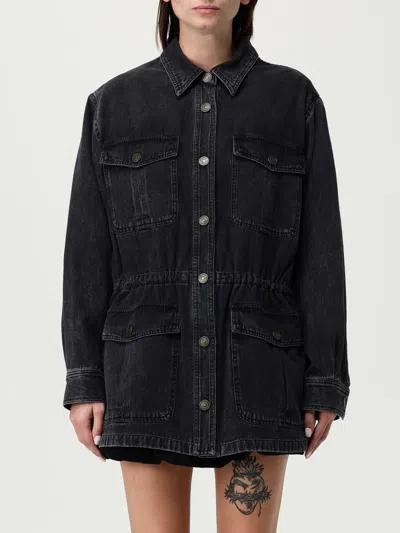 Isabel Marant Étoile Okely Gb Shirt Chest Pockets In Black