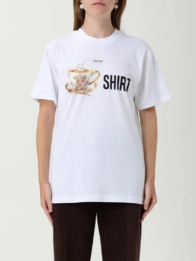 Moschino T-shirt With Print In White