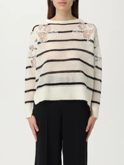 Twinset Twin-set Striped Sweatr In Multi