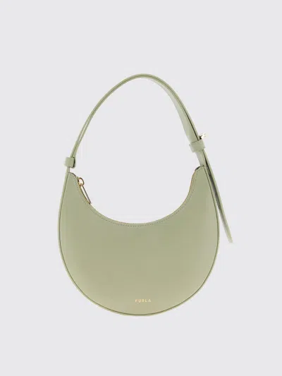 Furla 'delizia' Mini Bag In Sage Leather In Green