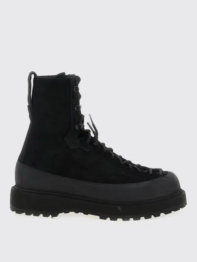 Stone Island Hiking Boot With Dual Lacing And Lug Sole In Black
