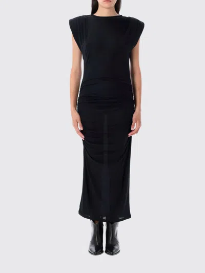 Isabel Marant Étoile Marant Etoile Black Midi Dress In Black