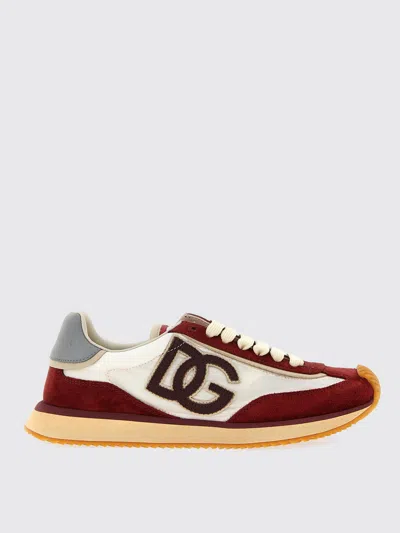 Dolce & Gabbana Dg Cushion Sneakers In Printed Nylon In Multi