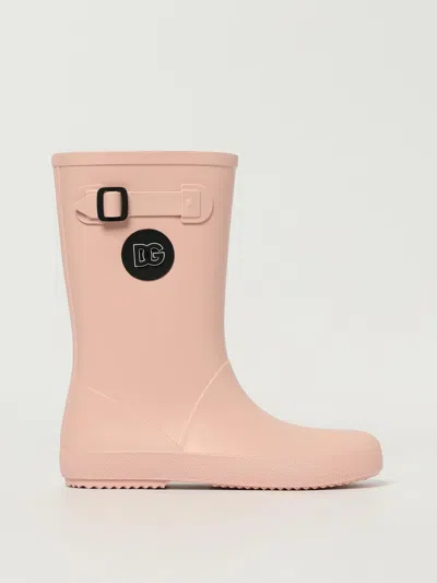Dolce & Gabbana Rain Boots In Pink