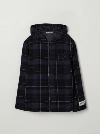 Dolce & Gabbana Coat In Blue