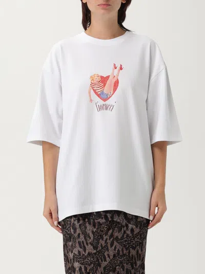 Fiorucci T-shirt Pin Up Lover White In White