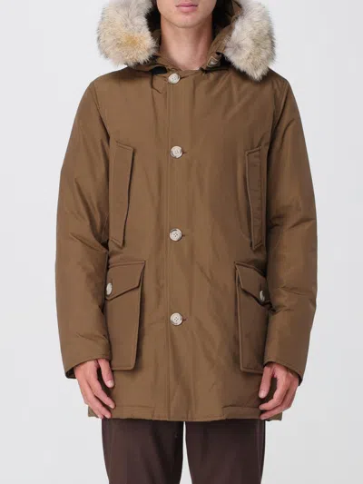 Woolrich Arctic Parka With Removable Brown Fur In Brown
