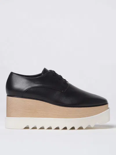 Stella Mccartney Elyse Platform Lace-up Shoes In Black