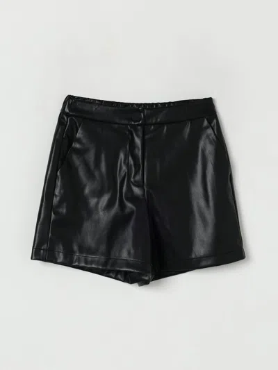 Twinset Kids Buttoned Elasticated Shorts In Black