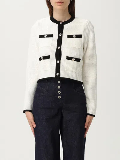 Liu •jo Lurex Cardigan In White