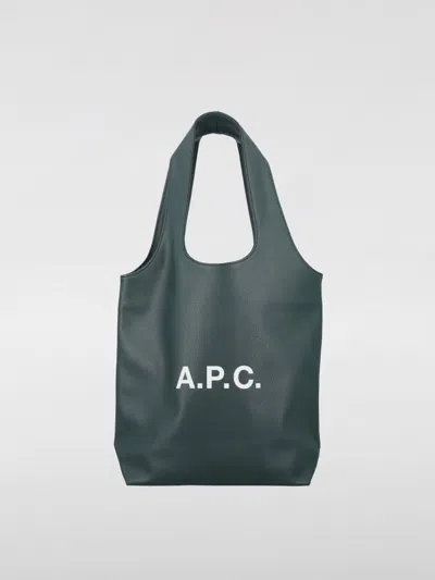 Apc A.p.c. Ninon Small Tote Bag In Green