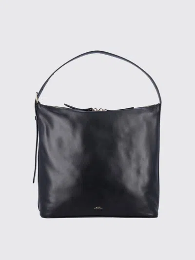 Apc A.p.c. Women Vera Leather Shoulder Bag In Black