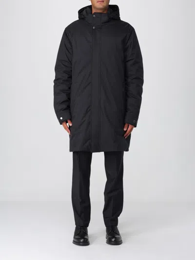 Moorer Vermont-ads Long Down Jacket Coats Black In Black