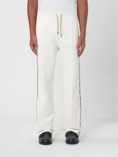 Casablanca Technical Pocket & Laurel Tape Open Hem Jogger In White