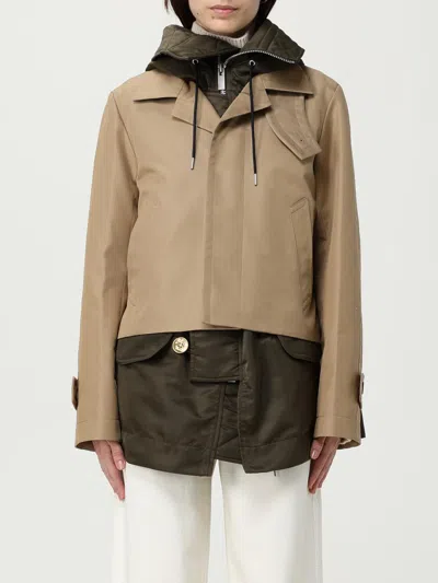 Sacai Cotton-blend Jacket In Neutral