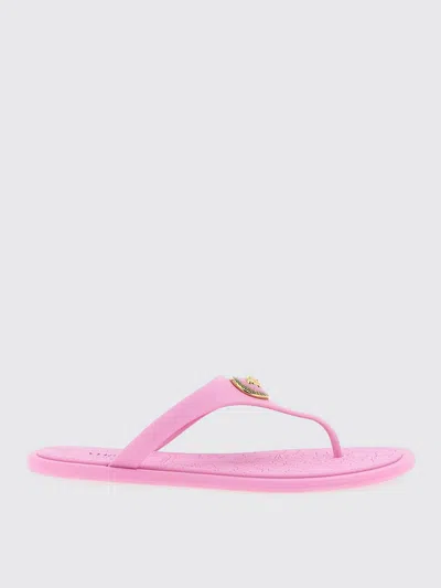 Versace Alia Medusa-accent Slides In Pink