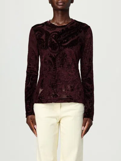 Etro Velvet Tops. In Red