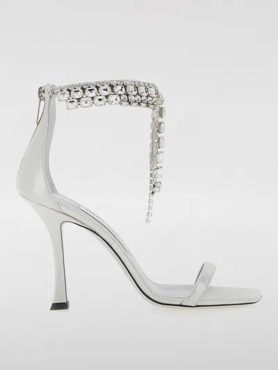 Jimmy Choo 100mm Verity Sandals In White
