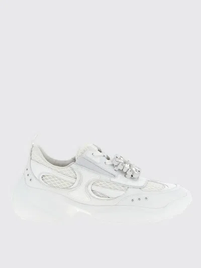 Roger Vivier Viv On The Run Sneakers In White