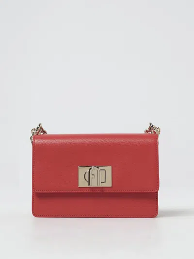 Furla Mini Chain Strap Crossbody Bag In Red