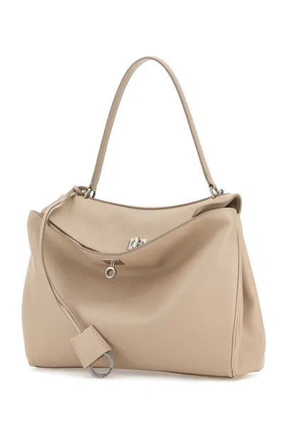 Balenciaga Women's Sand Leather Medium Rodeo Handbag In Neutral