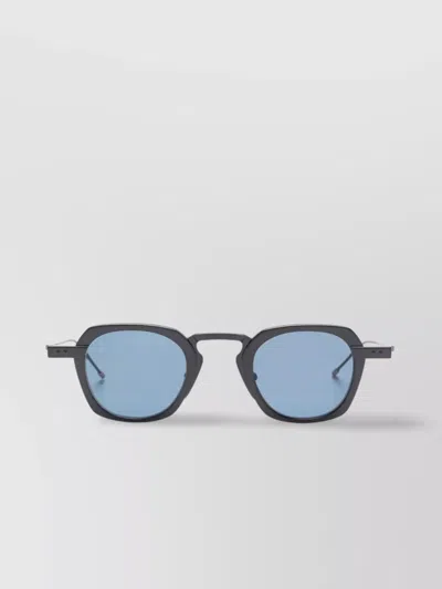 Thom Browne Adjustable Nose Pads Square-frame Sunglasses In Black